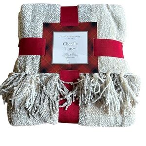 NEW Chenille throw blanket 50x60